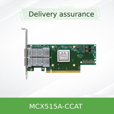EN 10 do adaptador MCX515A-CCAT da placa de rede de 100GbE InfiniBand Mellanox 25 40 50 velocidades de Oe
