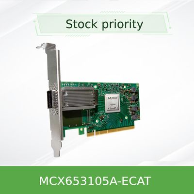 Placa de rede Mellanox Nic Card ConnectX-6 100GbE Single Port MCX653105A-ECAT