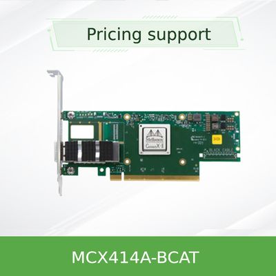 NVIDIA 900-9X426-0054-SQ0 MCX414A-BCAT CONNECTX-4 EN REDEFUNA CARTA DE REDE, 40/56GBBE DUAL PORT QSFP28, PCIE3.0 X8, suporte alto