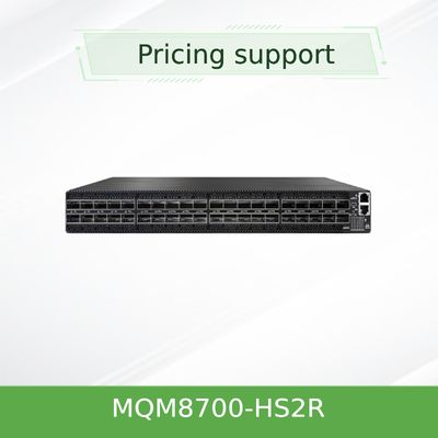 920-9b110-00rh-0m0 Mellanox MQM8700-HS2R(920-9B110-00RH-0M0) Quantum Hdr Infiniband Switch de rede 40 portas Qsfp56 Taxa de transmissão 10/100/1000Mbps