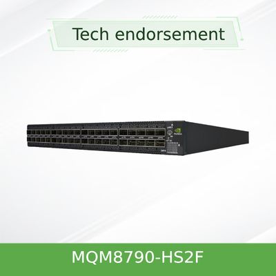 40 QSFP56 Portos Mellanox Quantum Hdr Infiniband Switch 200 Gbps MQM8790-HS2F