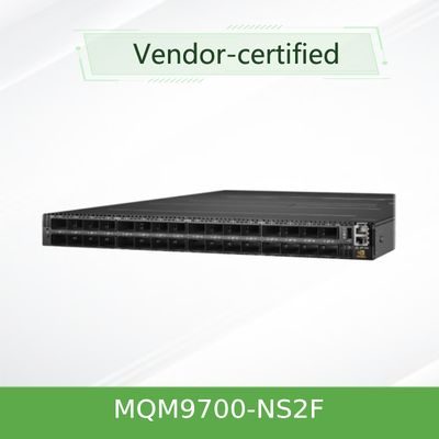 Switch de rede Mellanox MQM9700-NS2F(920-9B210-00FN-0M0) Infiniband 400G 16.8 Tbps Para Servidor