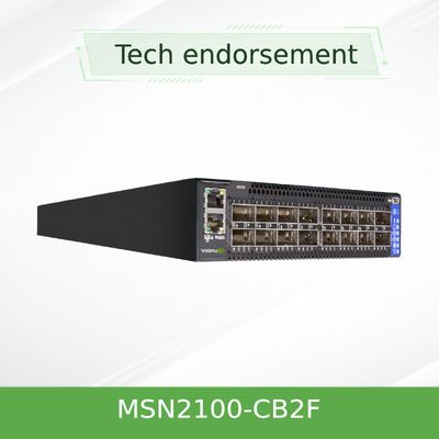 O ethernet de MSN2100-CB2F Mellanox comuta a meia largura 10/25GbE e 100GbE