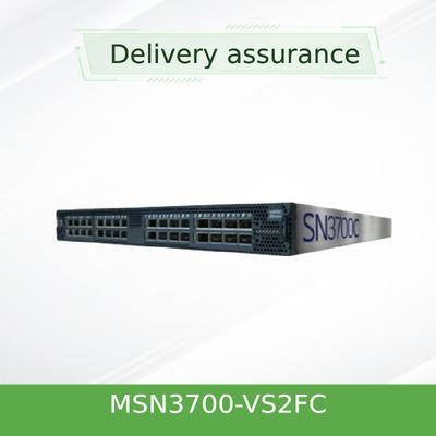 Interruptor MSN3700-VS2FC 200GbE 1U de Linux do cúmulo do interruptor de rede aberta de 2 fontes de alimentação Mellanox da C.A.