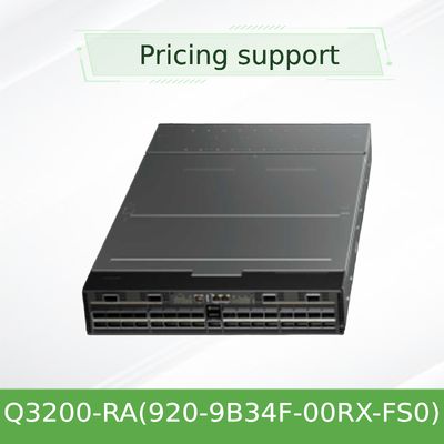 Switches Infiniband XDR Nvidia Q3200-Ra Quantum-3 com suporte a VLAN, baseados em dois módulos adjacentes, 2U, 36 portas XDR e 18 baias OSFP