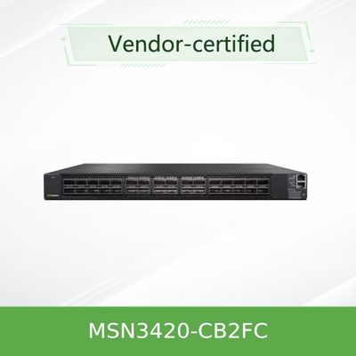 Interruptor MSN3420-CB2F dos ethernet do OEM 25GbE/100GbE Mellanox Open Source do interruptor de rede de Mellanox