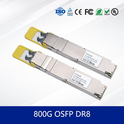 Módulo Transceptor CC-OSFP08DR8-12D OSFP 800G de Alta Velocidade 112 DR8 para Data Center
