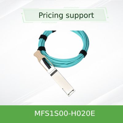 cabo ethernet ativo MFS1S00-H020E QSFP56 do cabo AOC da fibra de 20m 200Gb Mellanox