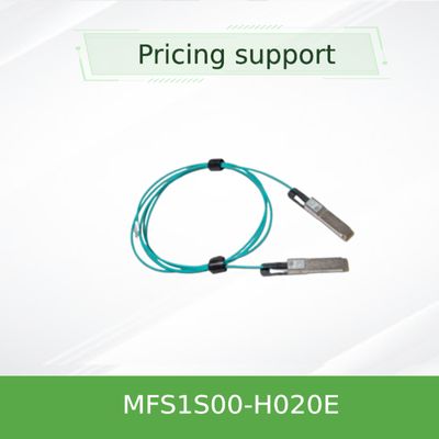 Cabo AOC Mellanox de baixa latência MFS1S00-H020E Cabo Splitter Ethernet 200GbE para 2x100GbE 20m