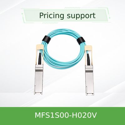 MFS1S00-H020V(980-9I45T-00H020) Cabo AOC Mellanox Ethernet 200GbE QSFP56 Cabo Óptico Ativo cabos infiniband