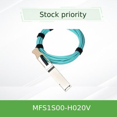 Cabo MFS1S00-H020V IB HDR de Mellanox AOC do console até o cabo da rede de 200Gb/S QSFP56 20m