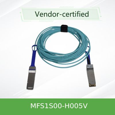 Cabo ativo da fibra de MFS1S00-H005V Mellanox IB 5 medidores de cabo do mellanox AOC