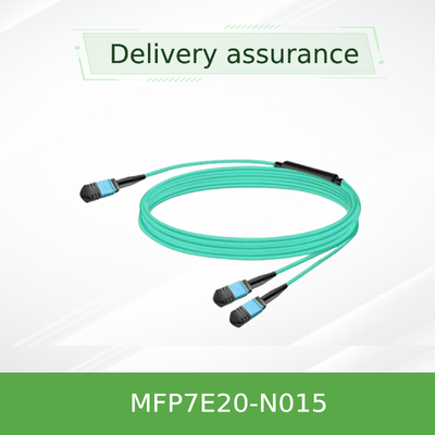 Cabos de fibra passiva MFP7E20-N015 Multimodo MPO-12/APC a 2x MPO-12/APC