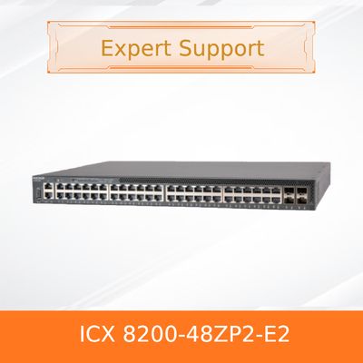 Interruptor avançado Ruckus Icx 8200-48zp2-E2 com fonte de alimentação de 150W