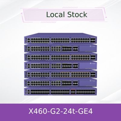 24ports interruptor extremo empilhável X460-G2-24t-GE4-Base 216Gbps da rede AVB