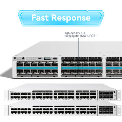 Novo e original switch de rede Cisco série C9200 de 48 portas C9200L-48t-4X-a Uplink Data SFP em estoque