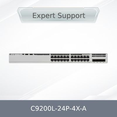 Nova fábrica original selada C9200L-24p-4X-a 9200L 24-Port Poe+ 4 X 1g Network Advantage Ciscos Switch C9200L-24p-4X-a