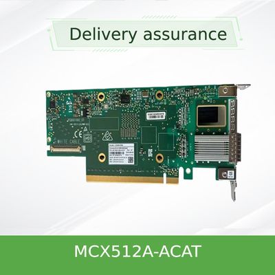 Mellanox ConnectX-5 EN MCX512A-ACAT Network Card - Adaptador PCIe de dupla porta 25GbE SFP28 com RDMA e NVMe sobre tecidos