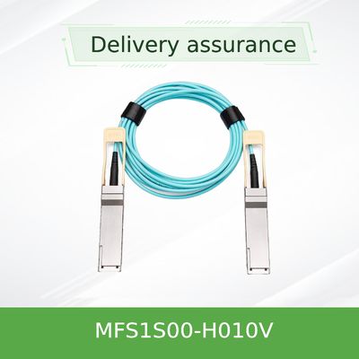 NVIDIA MFS1S00-H010V 200Gb/s QSFP56 cabo óptico ativo - 10m AOC para HDR InfiniBand & 200GbE Data Centers