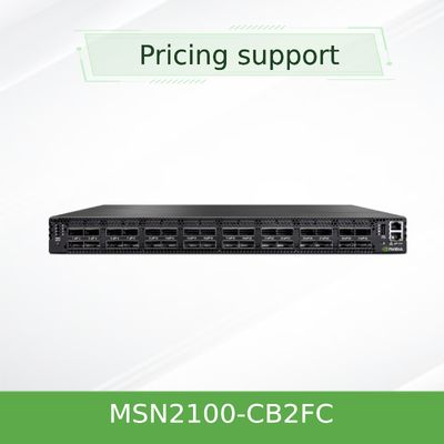 NVIDIA Spectrum SN2100 MSN2100-CB2FC 100GbE Switch Ethernet Aberto 16-Port QSFP28 Data Center e Rede em Nuvem