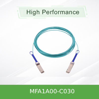 Cabo Óptico Ativo QSFP28 NVIDIA MFA1A00-C030 100Gb/s AOC 30m Comprimento 100GbE & InfiniBand EDR