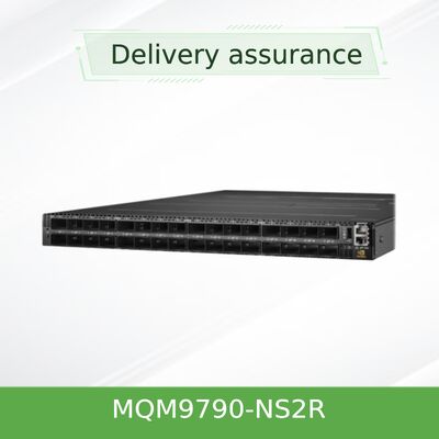 NVIDIA MQM9700-NS2R Quantum-2 Série 400Gb/s InfiniBand Smart Switch 64 portas Fluxo de Ar Reverso (C2P)
