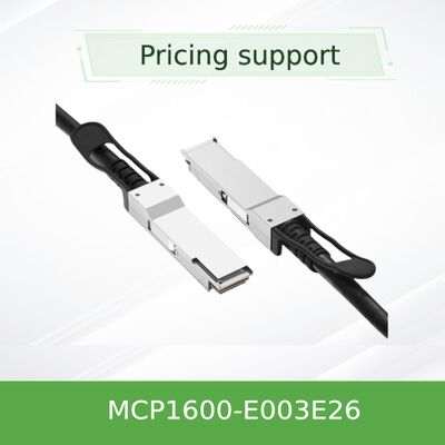 Cabo de Cobre de Conexão Direta Passivo NVIDIA Mellanox MCP1600-E003E26 100Gb/s QSFP28 – 3m, EDR InfiniBand, Baixa Latência, Potência Próxima de Zero para Interconexões de Data Center
