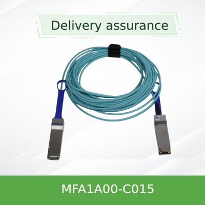 Cabo Óptico Ativo NVIDIA MFA1A00-C015 de 100Gb/s QSFP28 – 15m 100GbE & InfiniBand EDR LSZH