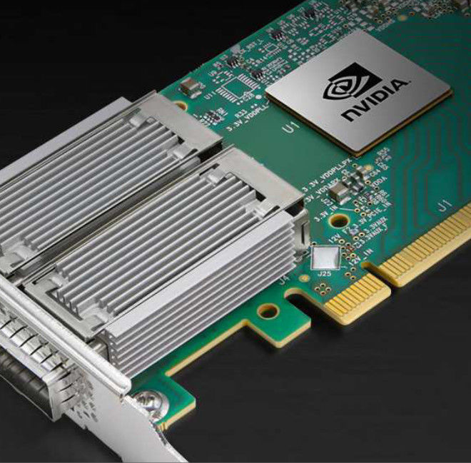 NIC MCX556A-EDAT ConnectX-5 QSFP28 de Mellanox 100gbe do cartão do adaptador de rede de EDR/100GbE VPI