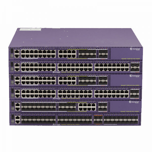 O interruptor X460 PoE+ extremo do RJ45 48x consola 10GE4 os portos portuários da base 48