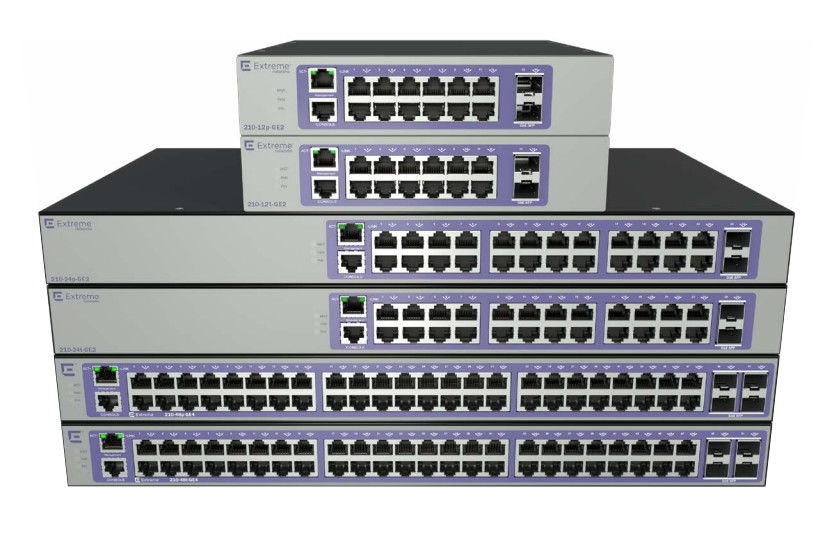 Rede 1000 de SFP Extremeswitching da base-x 16566 210 Gbps de 12T GE2 28 Mpps 20,8