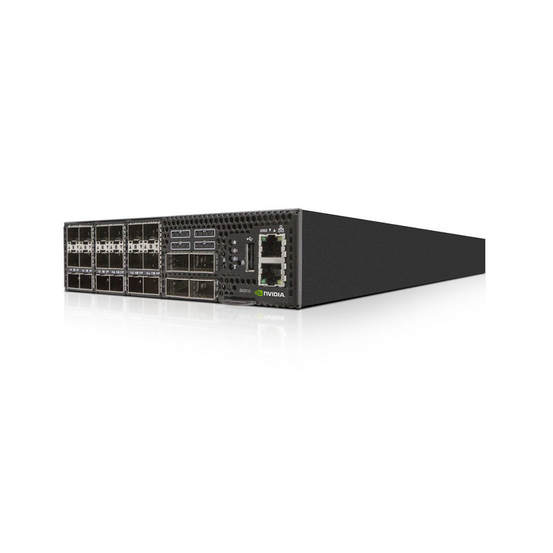 18 SFP28 portos Linux basearam o interruptor de rede MSN2010-CB2F de Mellanox Open Source 25GbE/100GbE
