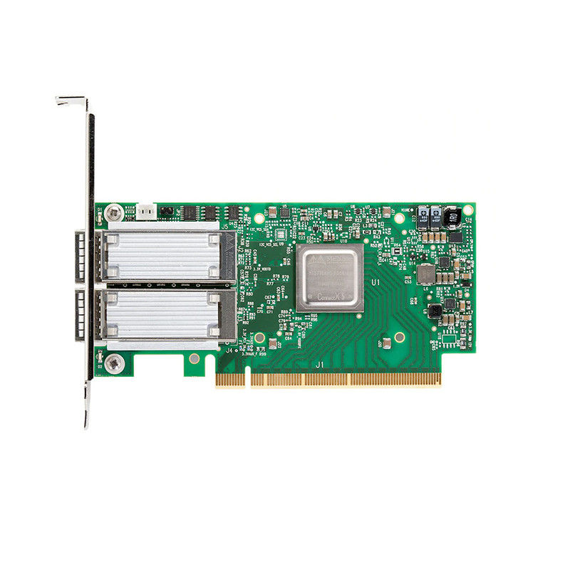 Duplo-porto QSFP28 PCIe3.0x16 de 100GbE NIC Mellanox Network Card MCX516A-CCAT