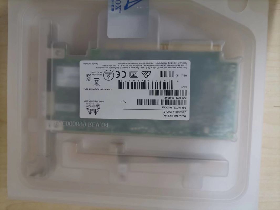EN 10 do adaptador MCX515A-CCAT da placa de rede de 100GbE InfiniBand Mellanox 25 40 50 velocidades de Oe