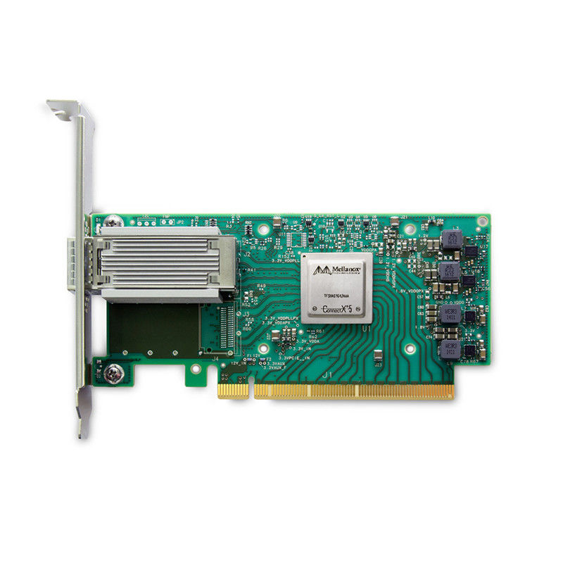 EN 10 do adaptador MCX515A-CCAT da placa de rede de 100GbE InfiniBand Mellanox 25 40 50 velocidades de Oe