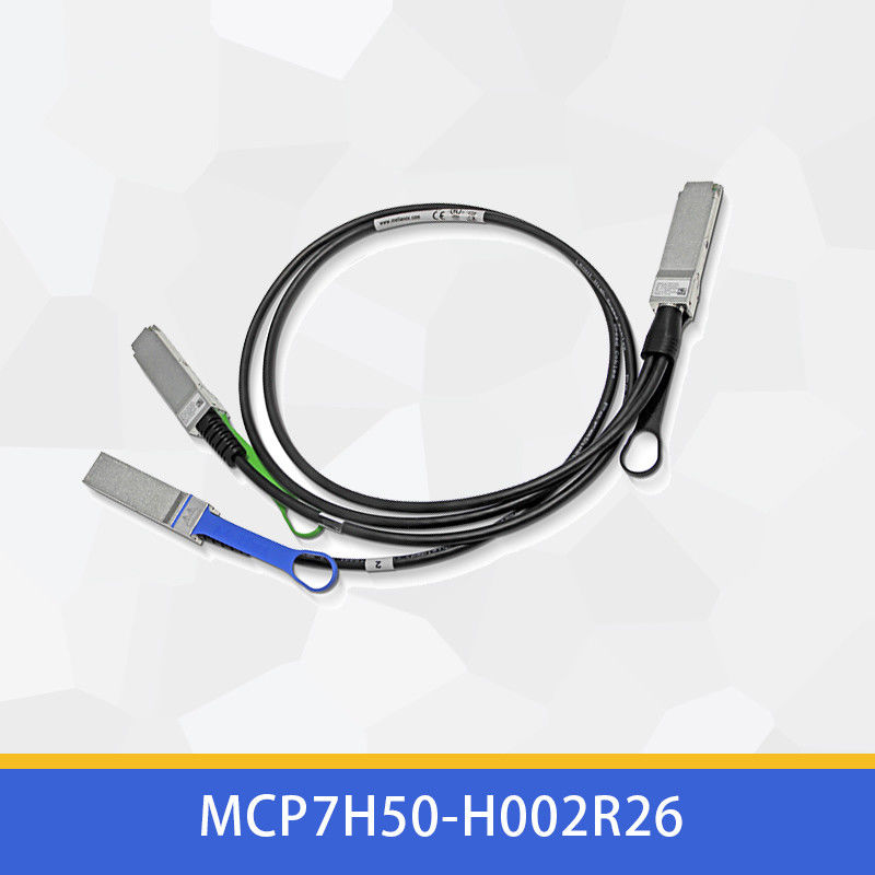 cabo MCP7H50-H002R26 MCP7H50-V0xxR QSFP56 de 2m HDR100 Mellanox DAC Cable Direct Attach Fiber