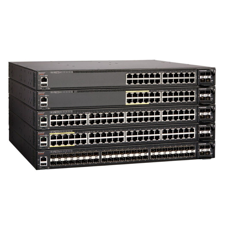 Interruptor portuário 1500W 336 Gb/S 960 Gb/S do ponto de entrada da zaragata Icx7450 24 da rede
