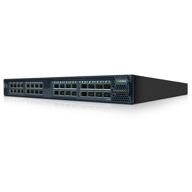 MSN3700-CS2F Spectrum-2 baseou 100GbE 1U abre o interruptor de rede do mellanox com ônix 32 portos QSFP28