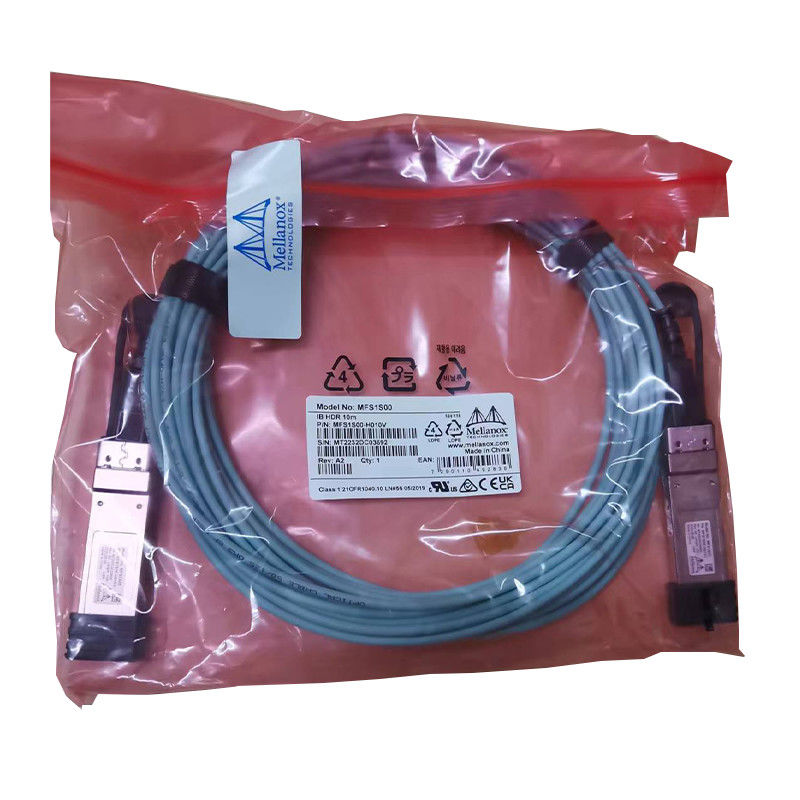 Conexões eficientes rápidas 100GbE 25GbE de Data Center do cabo da fibra do cabo MFS1S00-H015V Aoc de Mellanox AOC DAC