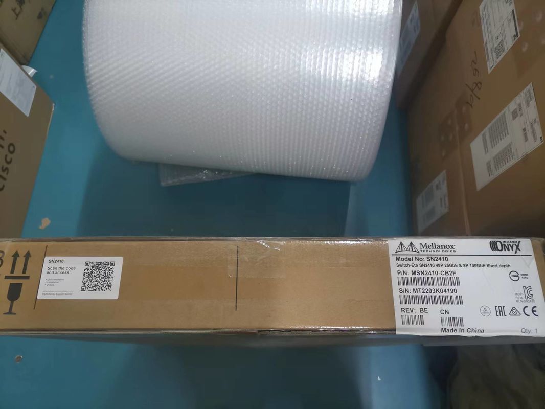 Ethernet do interruptor de rede de MSN2410-CB2F Mellanox com ônix 18 SFP28 e 4 portos QSFP28