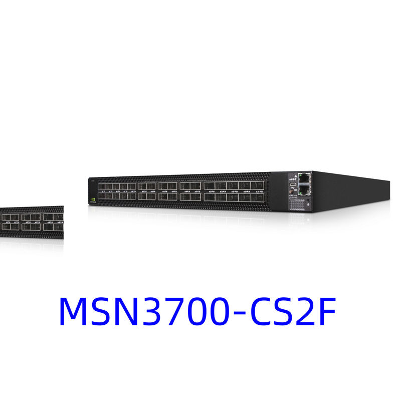 MSN3700-CS2F Spectrum-2 baseou 100GbE 1U abre o interruptor de rede do mellanox com ônix 32 portos QSFP28