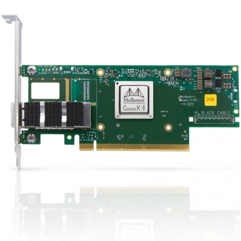 Porto duplo do NIC ConnectX- 6 VPI Hdr100 Edr Ib de MCX653106A-ECAT Mellanox 100gb