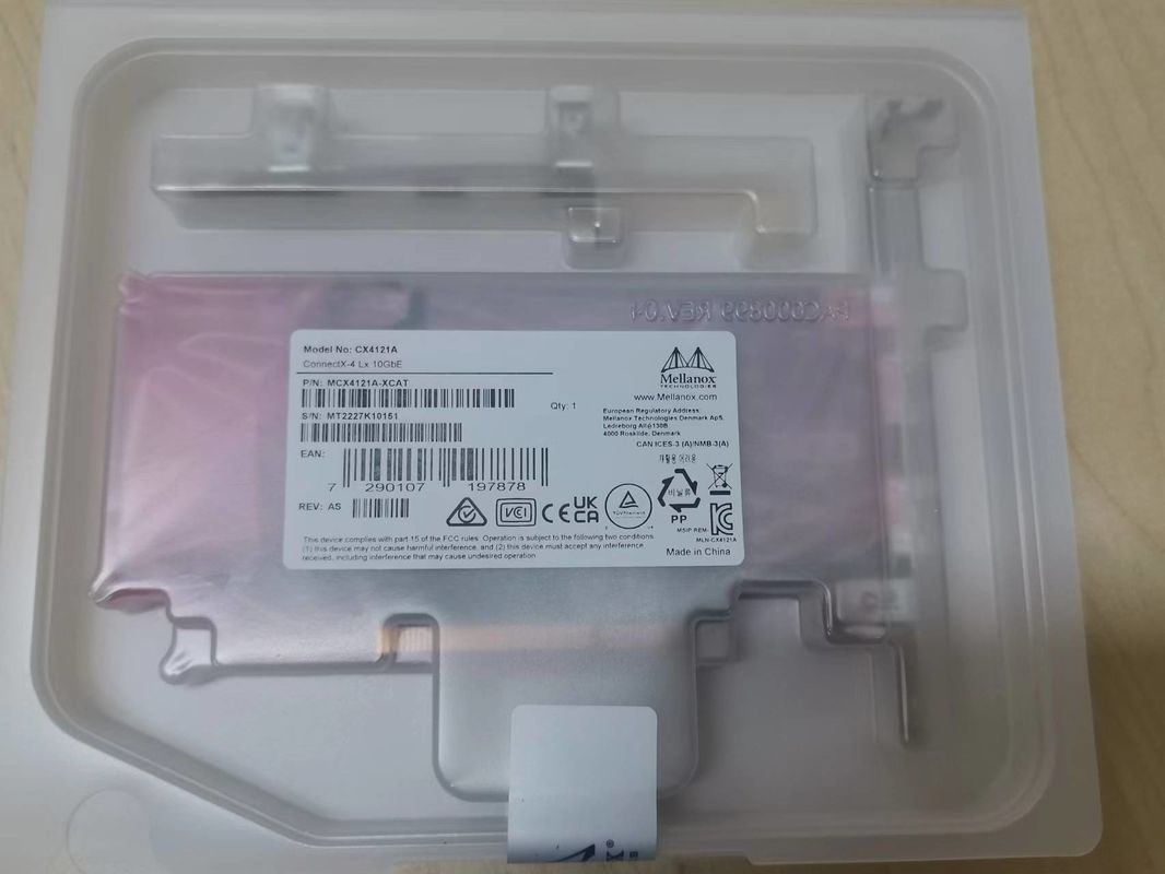 Placa de rede 10GbE SFP28 portuário duplo PCIe3.0 X8 do EN Mellanox de MCX4121A-XCAT ConnectX-4 Lx