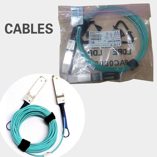 20 medidores de cabo ativo 200Gb/S VPI IB HDR e 200GbE QSFP56 MFS1S00-H020V da fibra