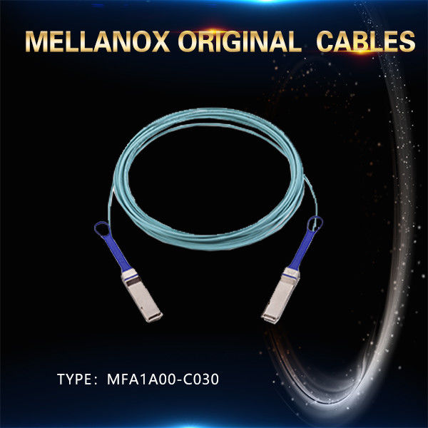 Cabo IB HDR da rede de MFS1S00-H030V Aoc até 200Gb/S QSFP56 30m 200GBase-AOC QSFP56 a QSFP56