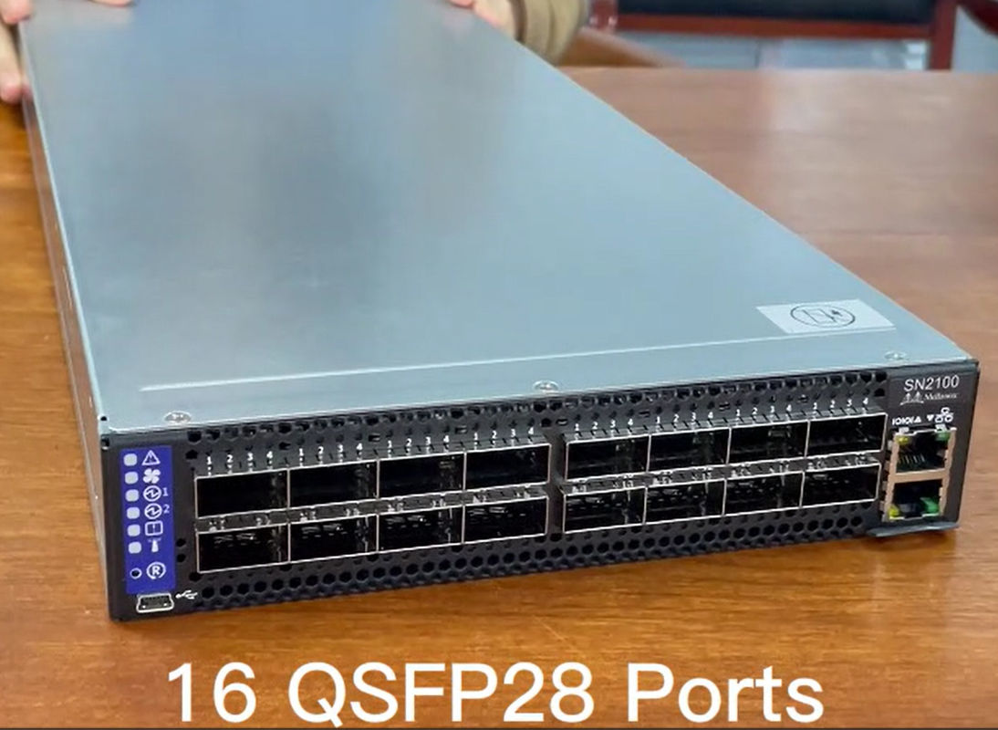 O espectro do interruptor de rede de MSN2100-CB2F Mellanox baseou os ethernet 1001U abertos com cartão de Mellanox