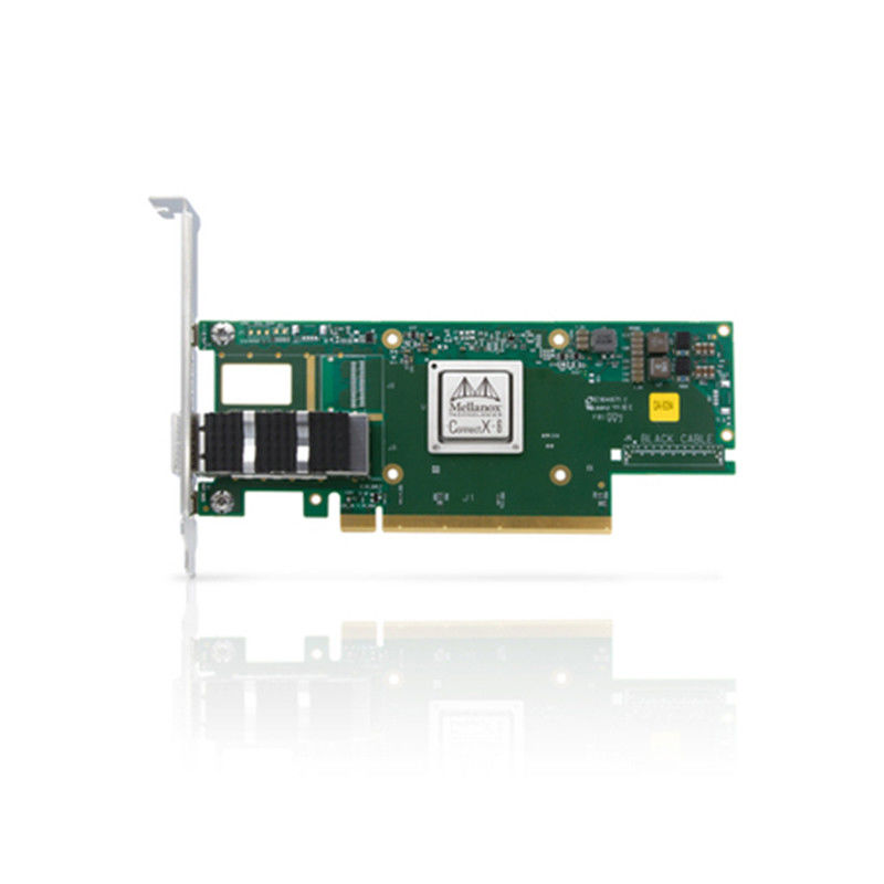ConectX 6 Adaptador de duas portas Cartão Mellanox com suporte a 100Gb/S MCX653105A-ECAT