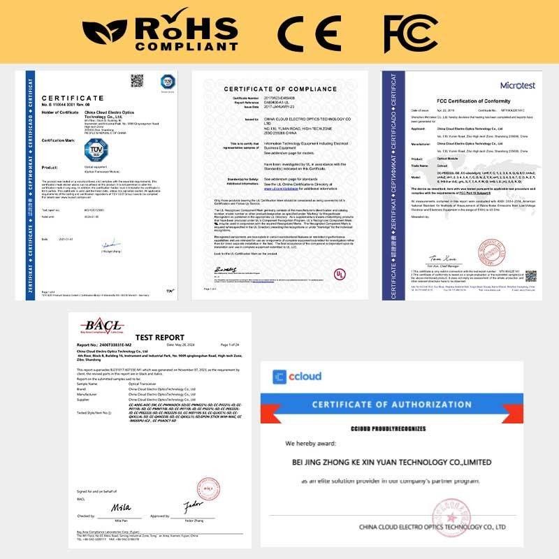 Interface de gerenciamento do centro de dados CMIS 4.0 Transceptor óptico 400G com ligação SMF de 500m