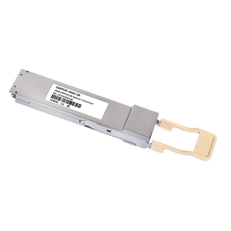 Largura de banda Rede Ethernet 400G Módulo Transceptor de Fibra Multimodo OSFP SR4 com Funções de Diagnóstico Digital Hot-Plug
