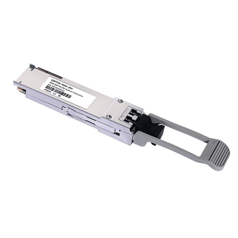 100G QSFP28 ZR4 LC Duplex Transceptor Óptico 80km SFP28 LR4 103Gbps EML LAN-WDM Transceptor com Diagnóstico Digital